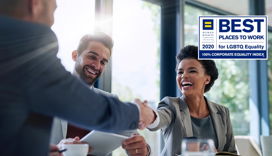 HRCF 2020 Best Places to Work for LGBTQ Equality 100% Corporate Equality Index